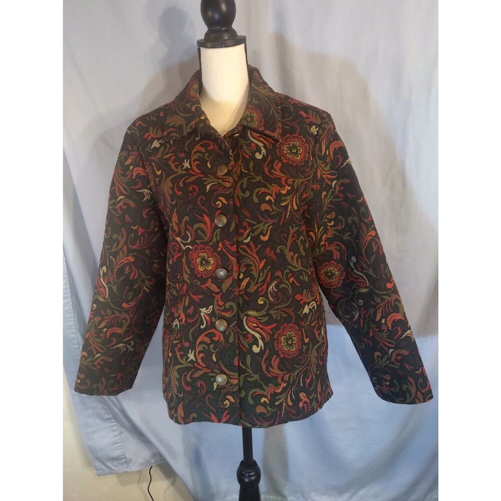 Top Shop Floral Tapestry Jacket - Picture 2 of 6